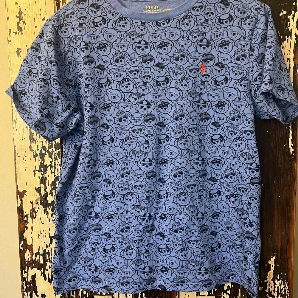 Kids Polo Ralph Lauren kids all over Teddy Bear print short sleeve T-shirt  XL